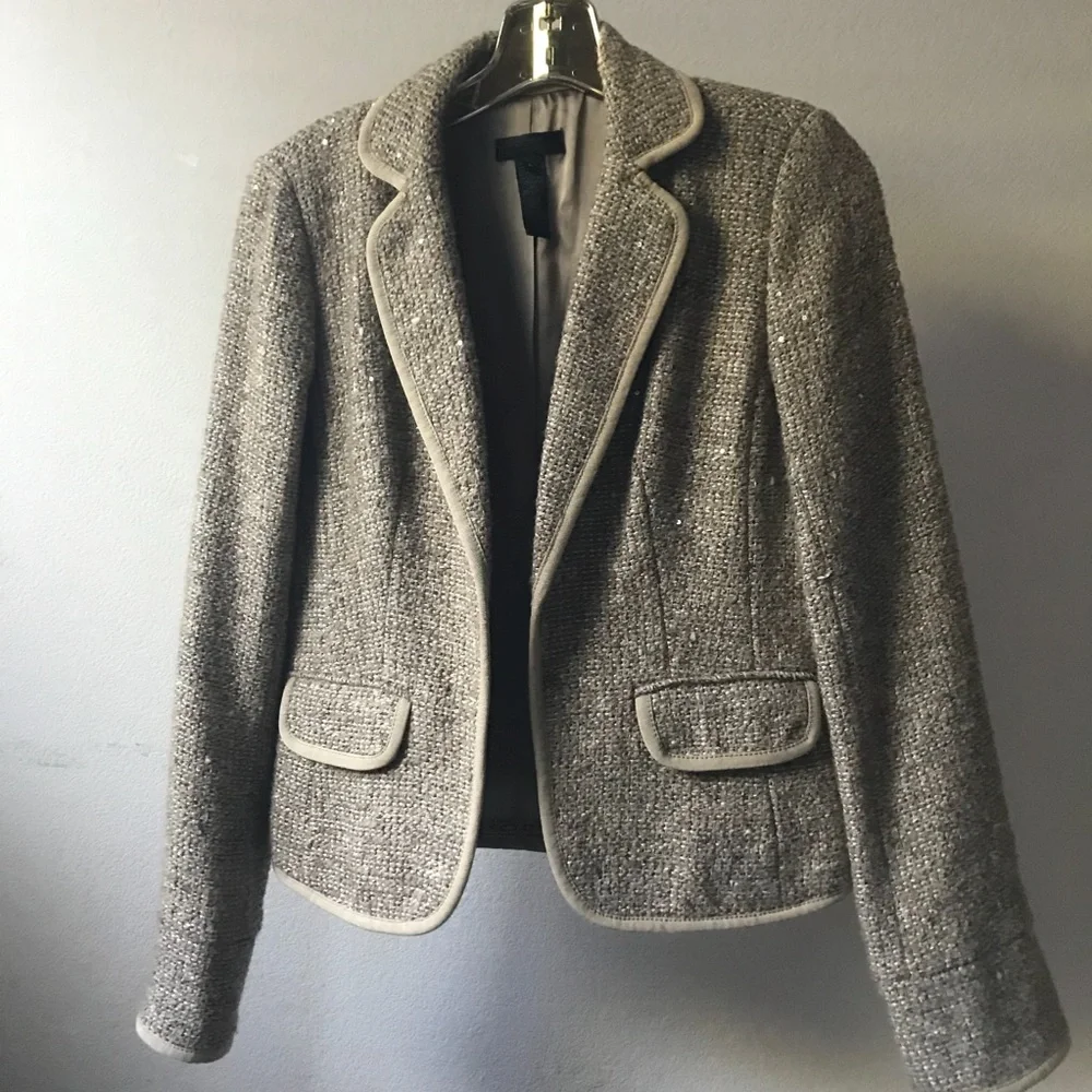 NWOT J. Crew Collection Sequin tweed blazer